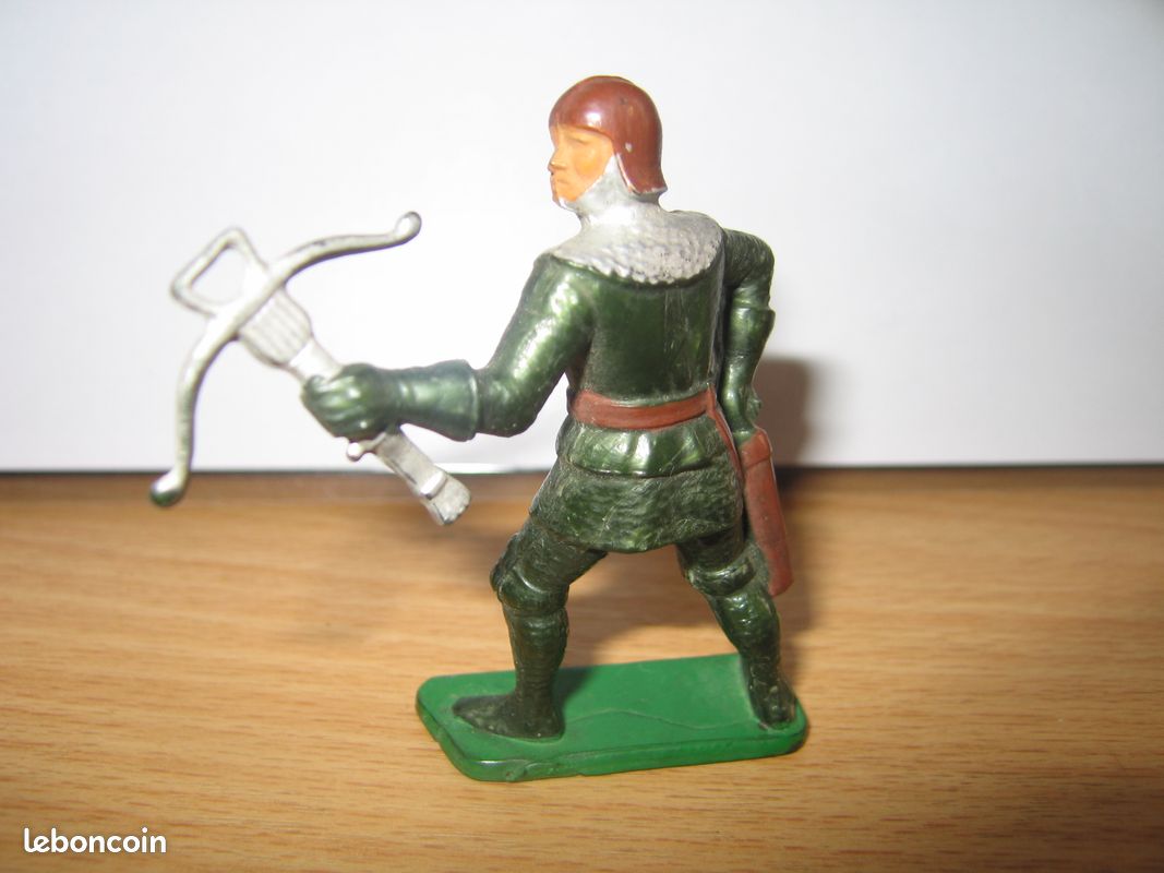 Soldat Starlux Moyen Âge 6005 - Arbalétrier - Boîte D'origine - Plastique Peint