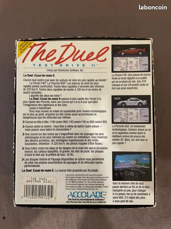 Jeu Snes The Duel Test drive II (Gebraucht) in Lentigny für CHF 8 - mit