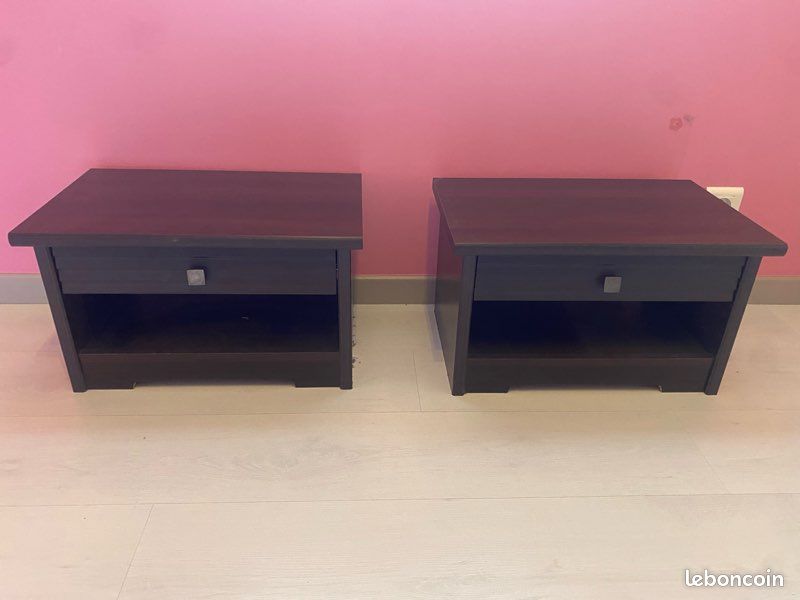Lot de 2 table de nuit (image 1)