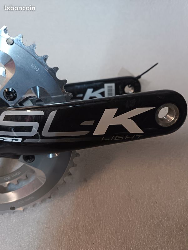 Pédalier FSA SLK Carbone - 52/36T, 110 BCD, 9/10 Vitesses, 170mm (occasion)