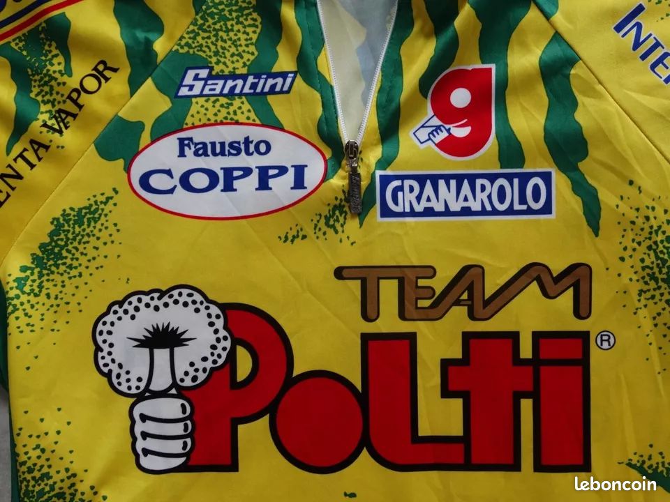 TEAM POLTI 1994-97 CYCLING SHIRT JERSEY SANTINI SIZE M ADULT TOUR DE FRANCE | UK