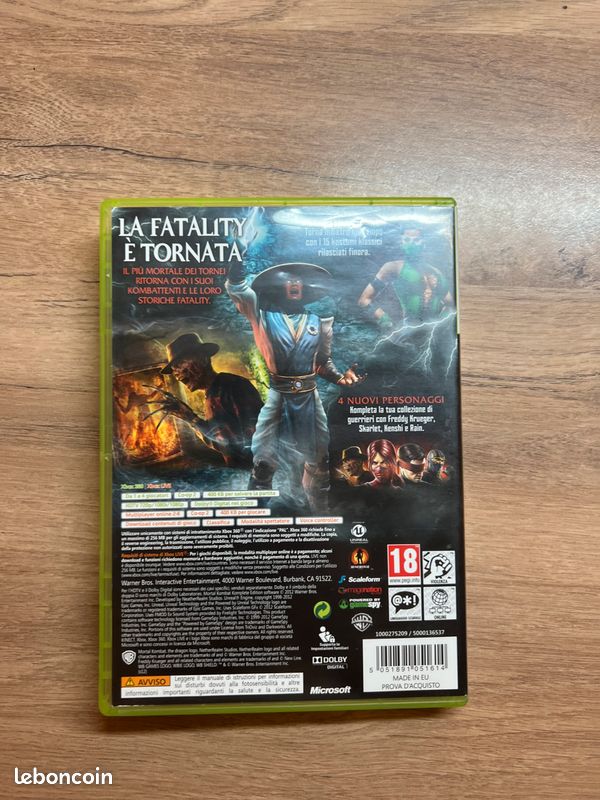 Mortal Kombat Komplete Edition - Xbox 360 - Bon état - Complet - Pal - Jeux vidéo