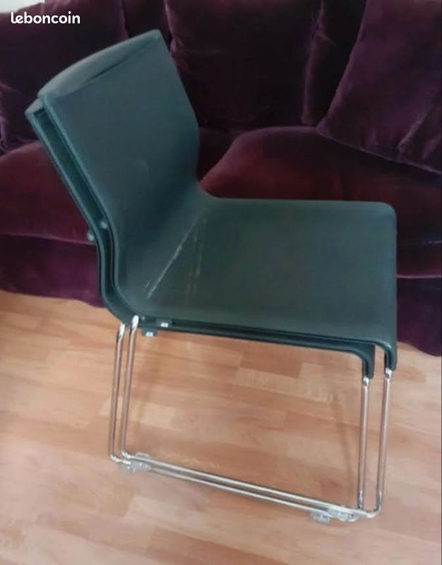 2 Chaises stick ICF noires (image 3)