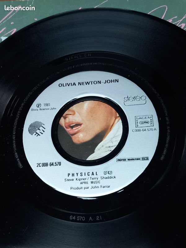 1 disque 45t olivia Newton-John physical 1981 (image 5)