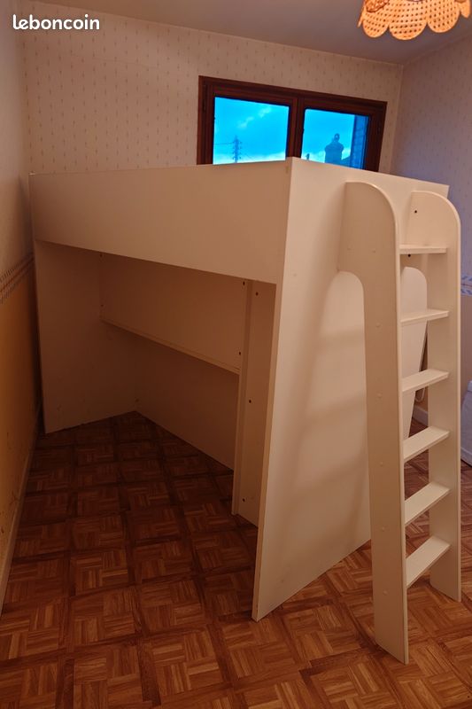 Lit Mezzanine de marque Gautier avec bureau et penderie (image 7)