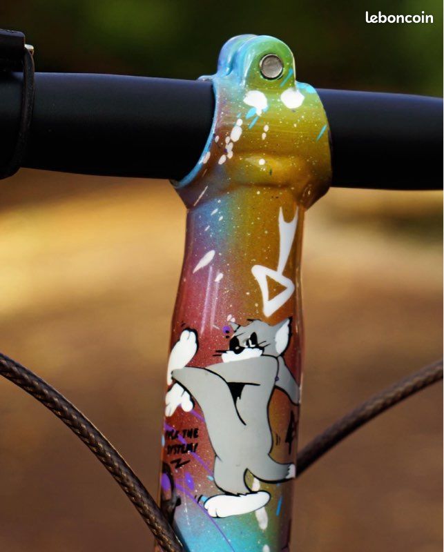 Cadre Brompton personnalisé (fourche et triangle en titane) - Équipements vélos