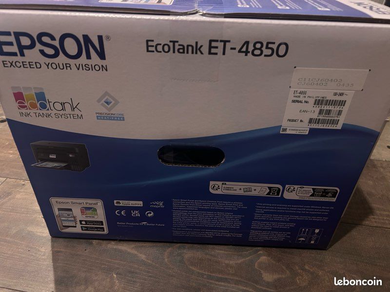 Imprimante EPSON Ecotank ET 4850 Neuve (image 2)