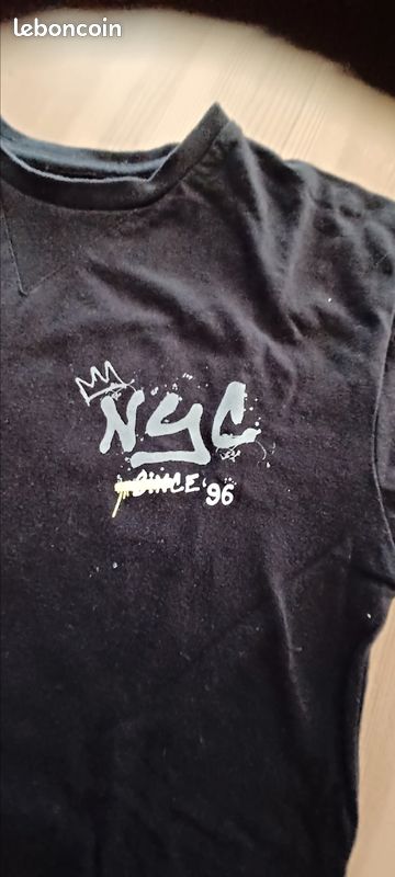 T-shirt Primark garçon noir NYC 8/9ans.mh26 (image 3)
