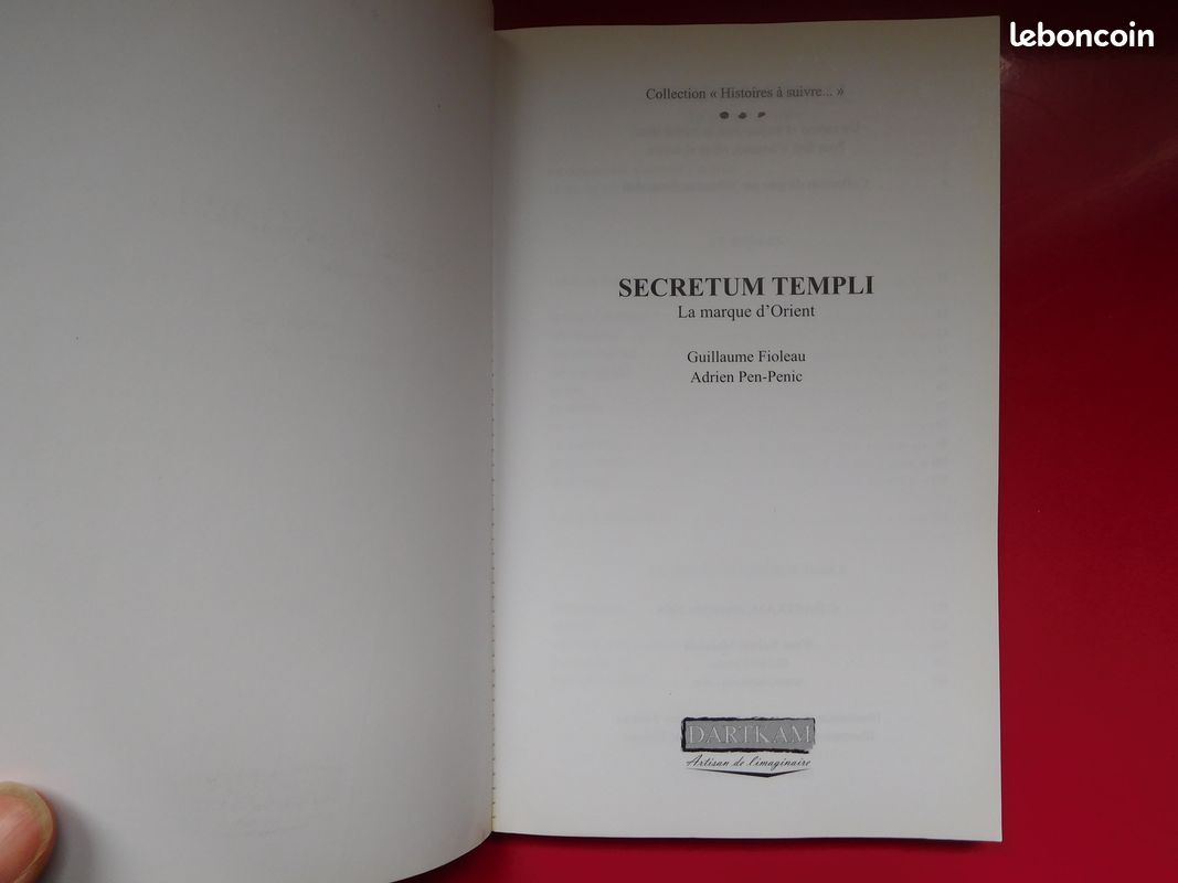 Secretum Templi: La marque d'Orient Broché de Guillaume Fioleau , Adrien Pen-Penic (image 3)