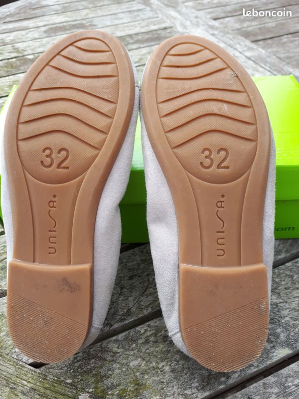 UNISA - Ballerines en peau 32 comme neuves (image 3)
