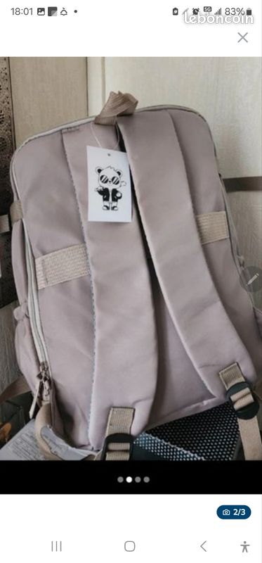 Sac à dos pratique aux dimensions 40/20/30, idéal pour les voyages en low-cost comme rayanair transavia wizzair easyjet (image 3)