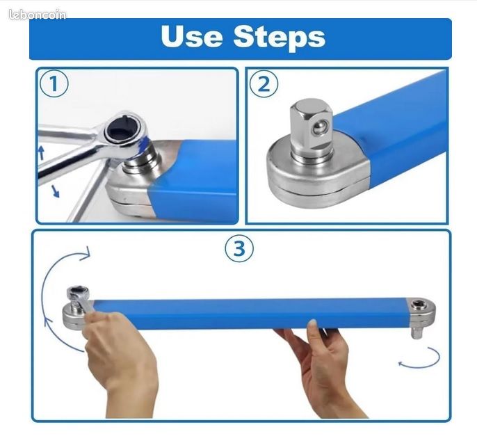 Rallonge De Clé Pour Barres De Disjoncteur D'entraînement De 1,27