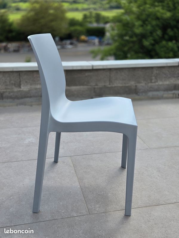 Lot chaises de jardin polypropylène (image 3)