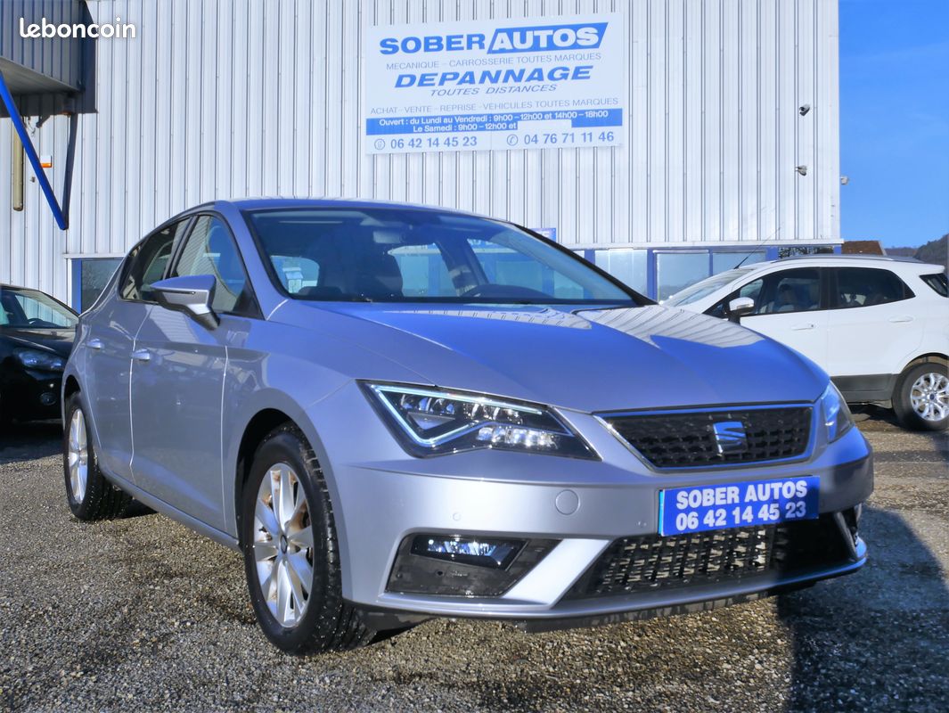 Seat leon style business 1.5 tgi 130cv 11250km d origine 1ere main gps clim ct ok 2028 gtie 1 an tva recuperable (image 1)
