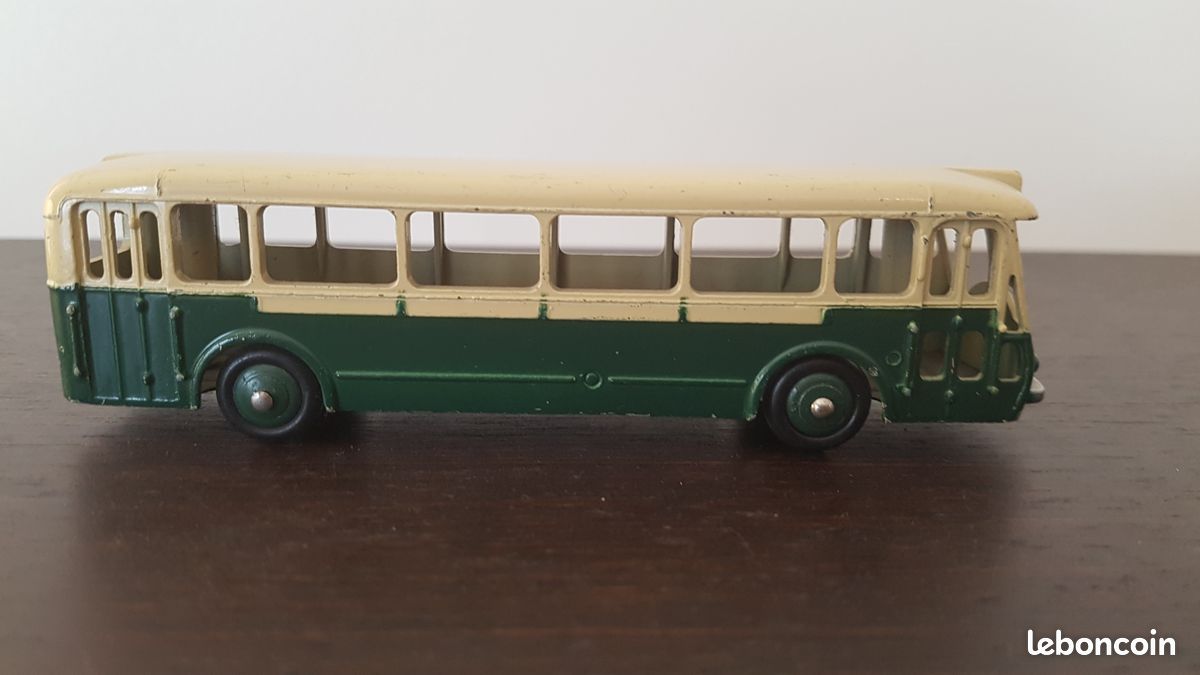 Dinky Toys Originale - Autobus Somua Panhard 29D - 1:43 - Blanc Et Vert - Années 60