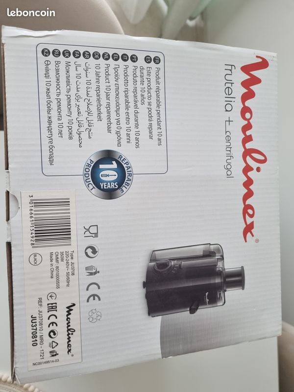 Centrifugeuse frutelia + Moulinex (neuve) (image 3)
