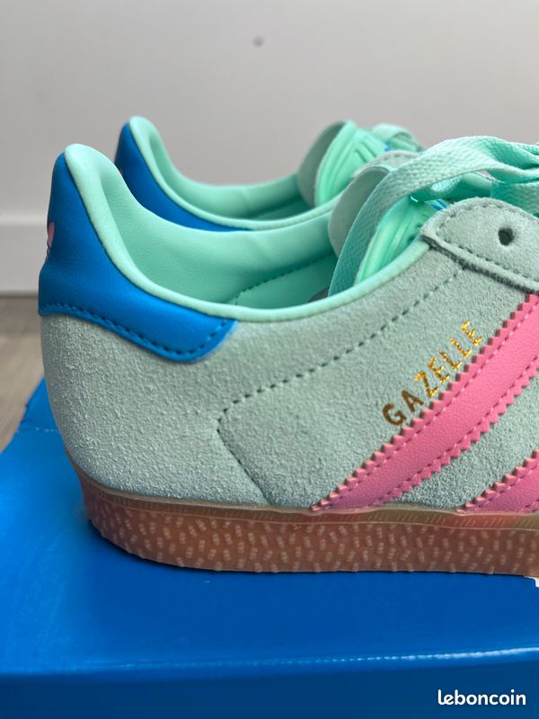 Adidas GAZELLE KIDS - JP7130 - vert / rose (image 2)