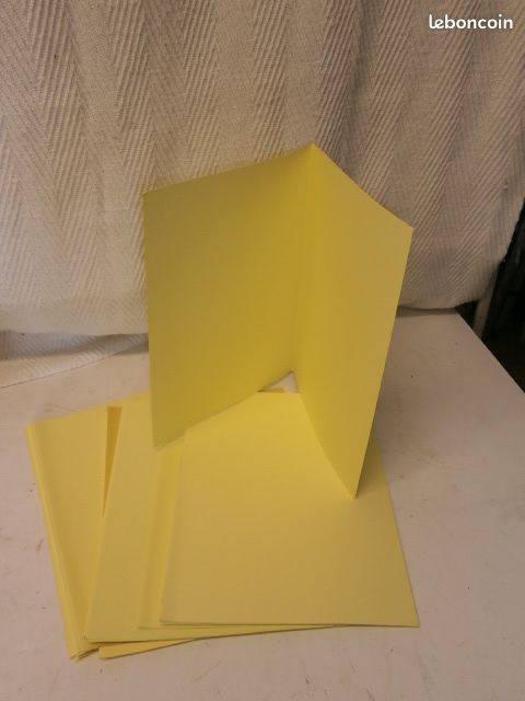 25 Chemises cartonnées jaune de classement pour bureaux (image 4)