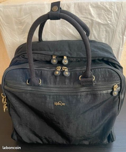 Sac ordinateur noir à roulettes, KIPLING (image 1)