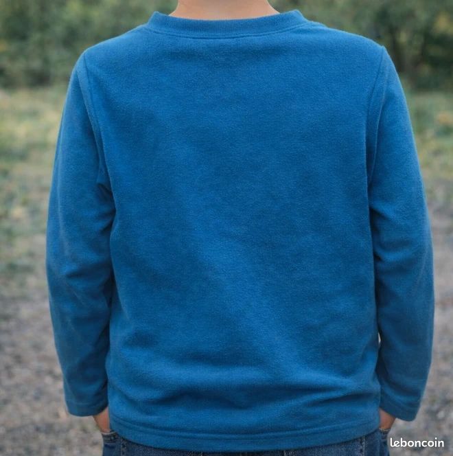 Pull Garçon NEXT – Encolure Ras-du-Cou, Bleu Equipage, Taille 8 Ans, Bon État