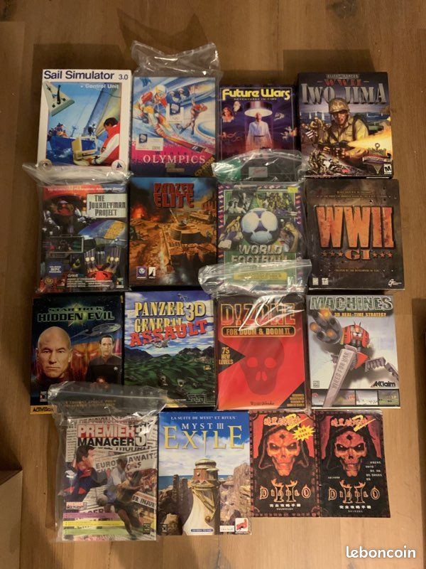 Jeux PC Vintage Screamer 2 & Manic Karts - Big Box Complets, Bon État, Jeux De Course