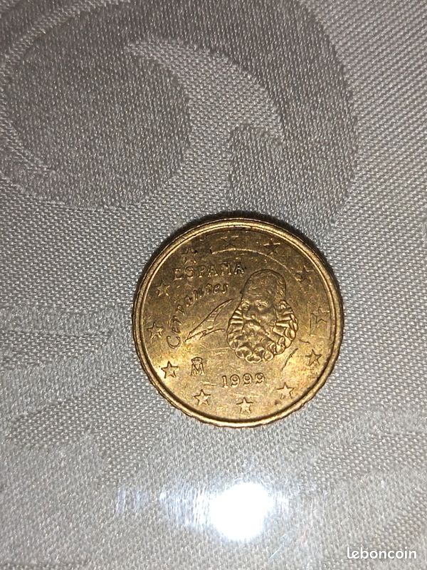 Pièce De 10 Centimes Espagne 1999 - Hommage à Cervantes - Monnaie