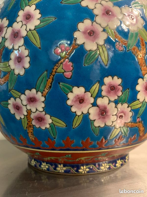 Grand vase boule en émaux de la Louvière (image 10)