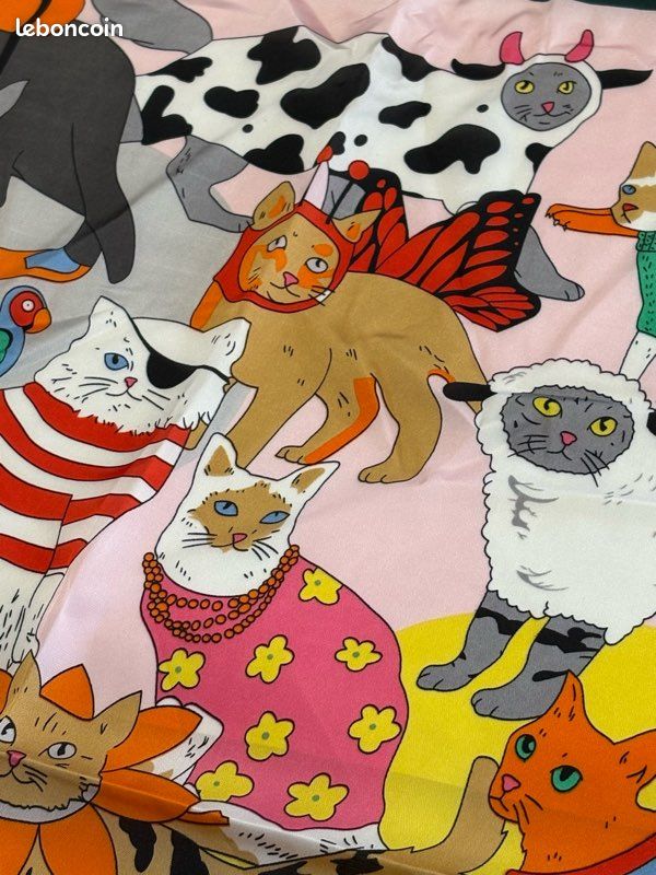 Foulard imprimé chats (image 5)