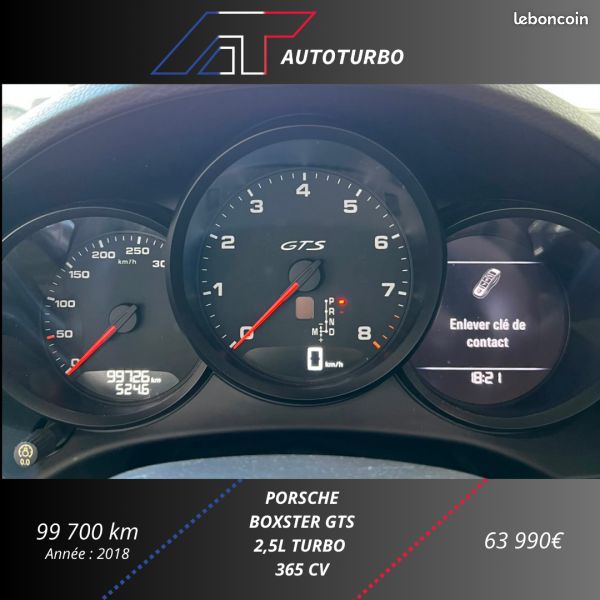Porsche 718 BOXSTER (982) 2.5 365CH GTS PDK EURO6 (image 16)