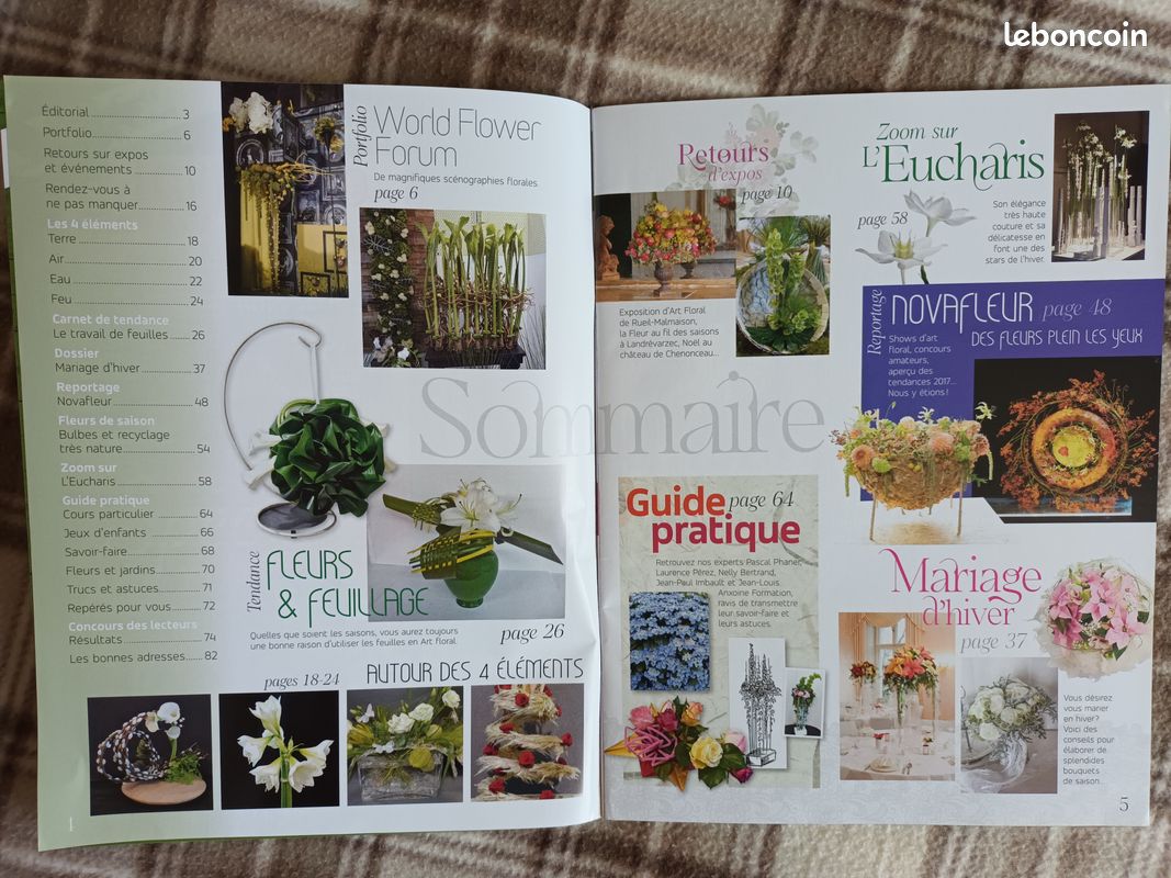 2017– Lot de 2 Magazines Atelier Floral (image 5)
