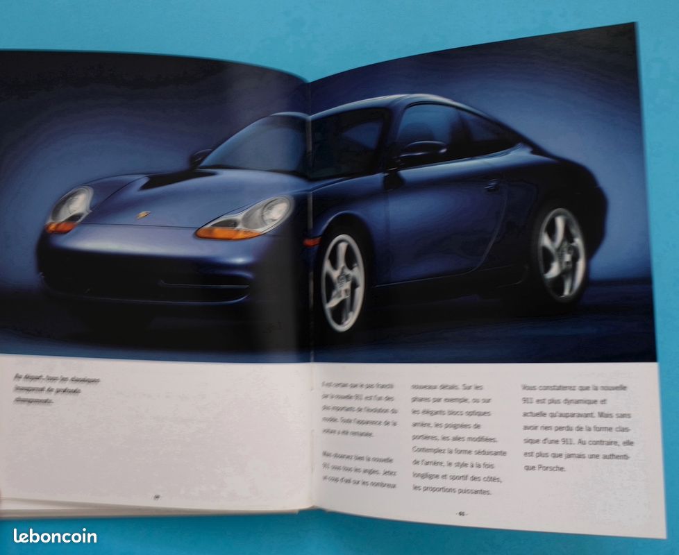 🚗 Catalogue Brochure Prospectus voiture 1998 PORSCHE 911 (image 1)