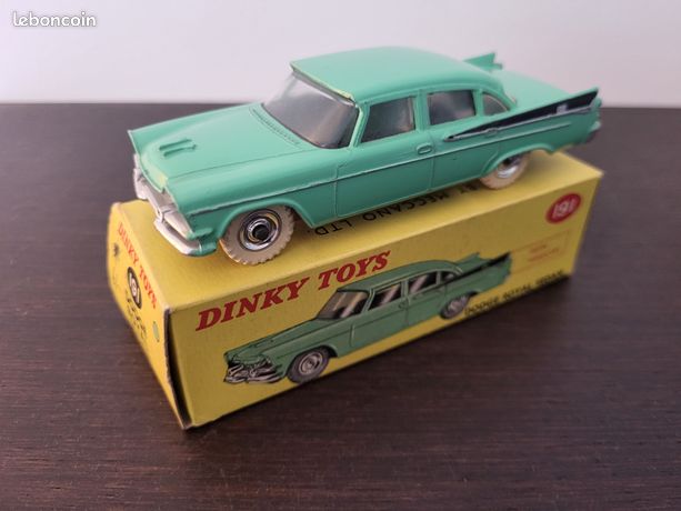 Dinky Toys GB N°191 Dodge Royal Sedan – 1/43 – Vert – État Neuf En Boîte
