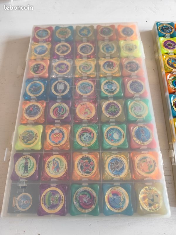 Jetons Vintage Pokémon Waps Collection Panini 2003 99 Modèles - Jeux & Jouets