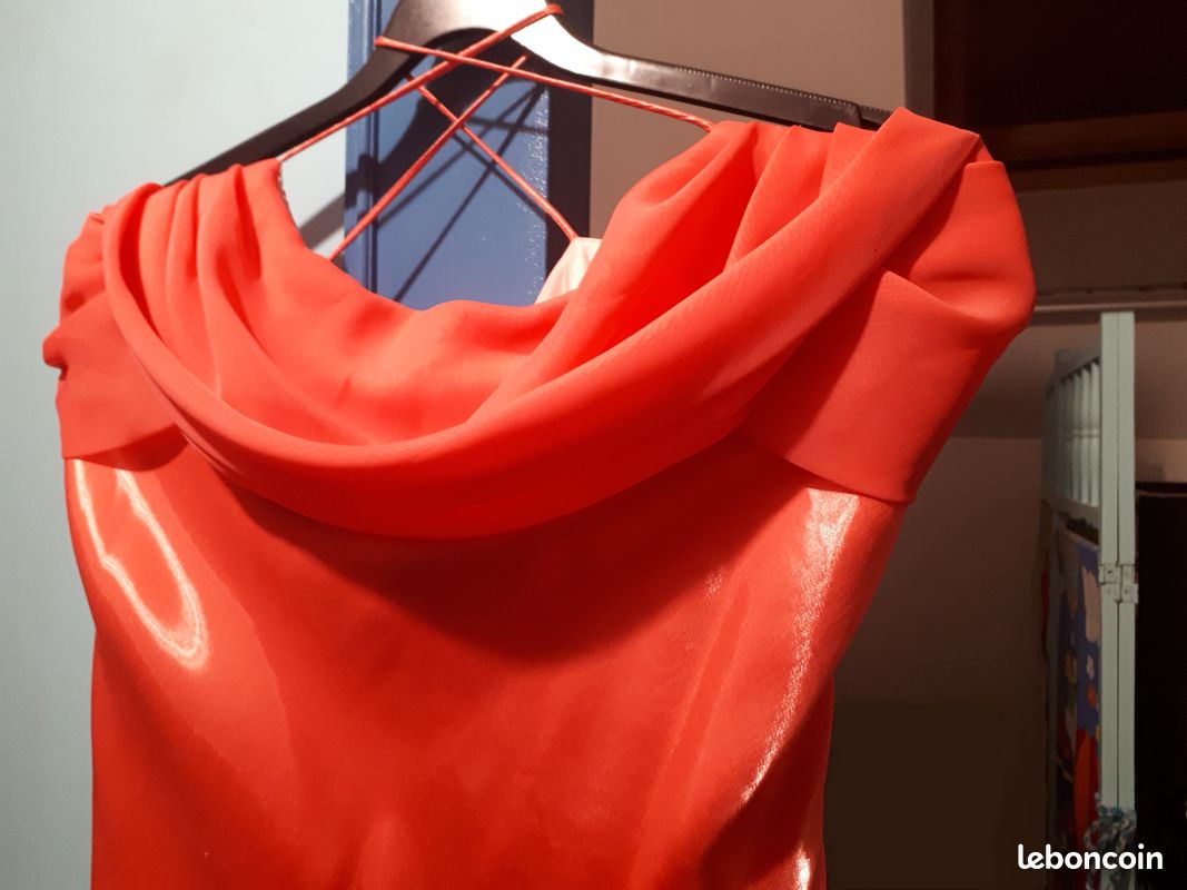 Belle robe de soirée fushia (image 2)