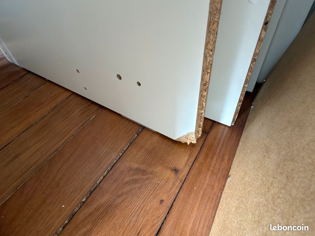 Armoire IKEA KLEPPSTAD blanche – 3 portes – Penderie et étagères (image 3)
