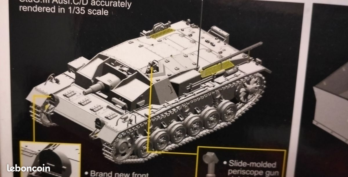 Maquette Dragon stug III ausf C/D 1/35 - Modélisme