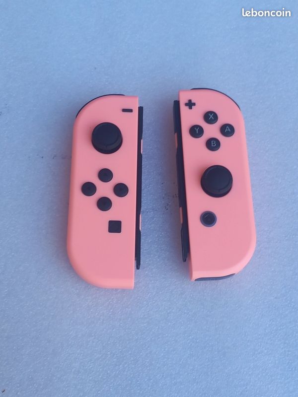 Paire de joycon Rose pastel pour Nintendo Switch (image 1)