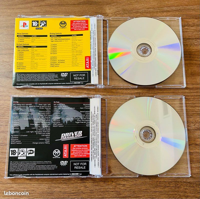 Jeu PS2 DRIV3R (Driver 3) - Version PAL Promo/presse - Bon état - Pour PlayStation 2