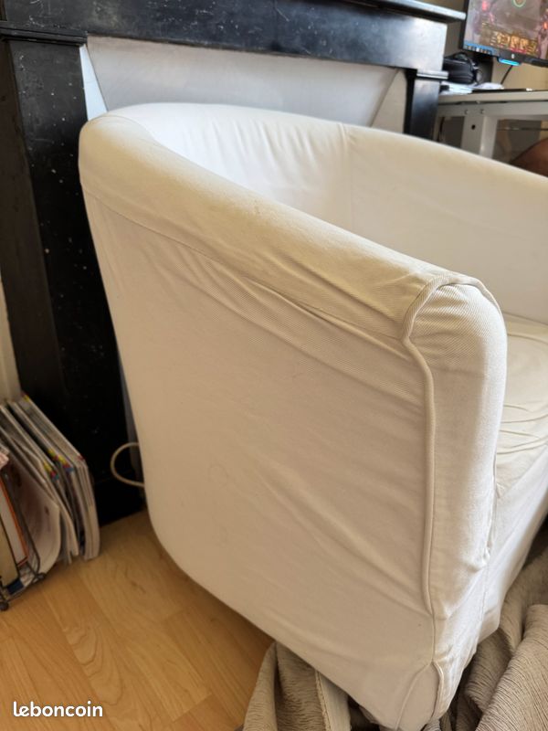Fauteuil salon avec housse (image 3)