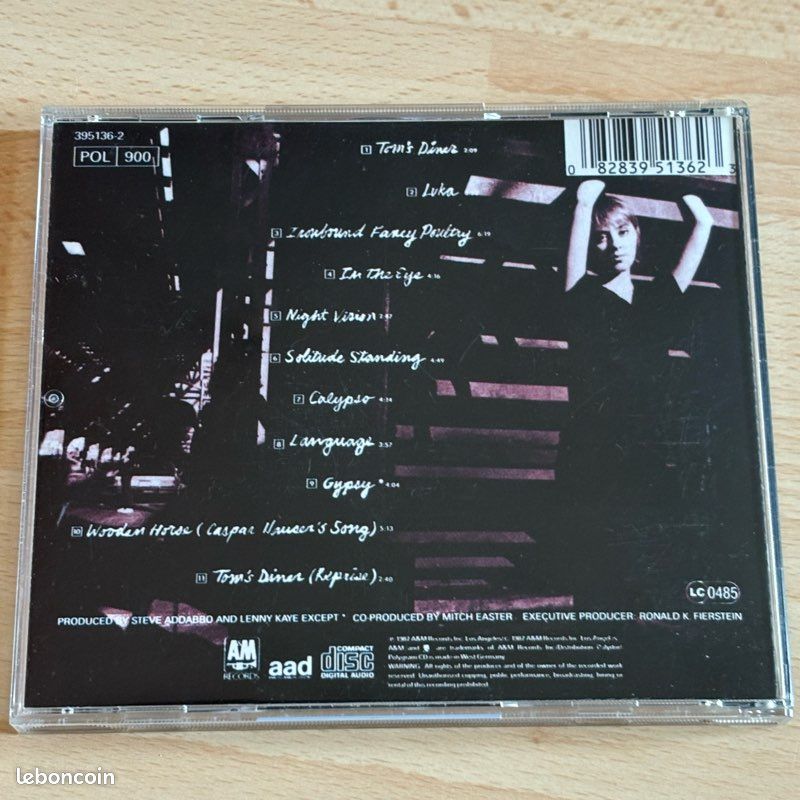 Suzanne Vega solitude standing CD (image 3)