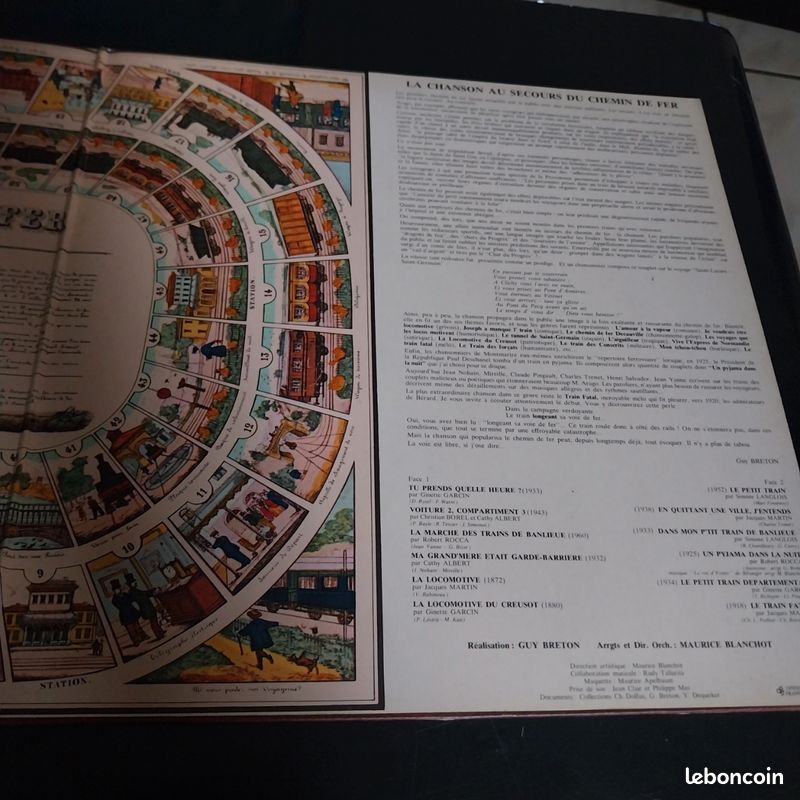 Disque vinyle 33 t chansons sur rails (image 7)