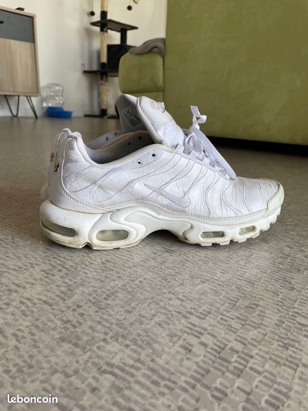Tn Blanche Cuir Vend Tn Cuir Blanc 44 Chaussures