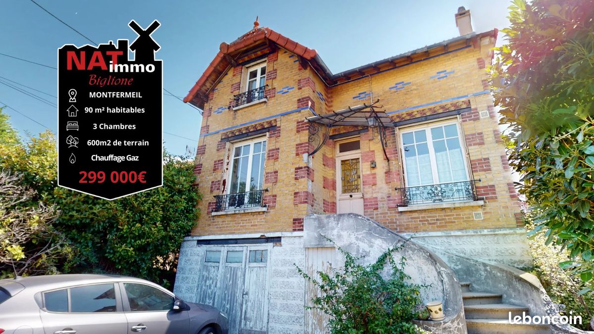 Maison 4 pièces 90 m² · à Montfermeil · 90 m² · 299 000 €