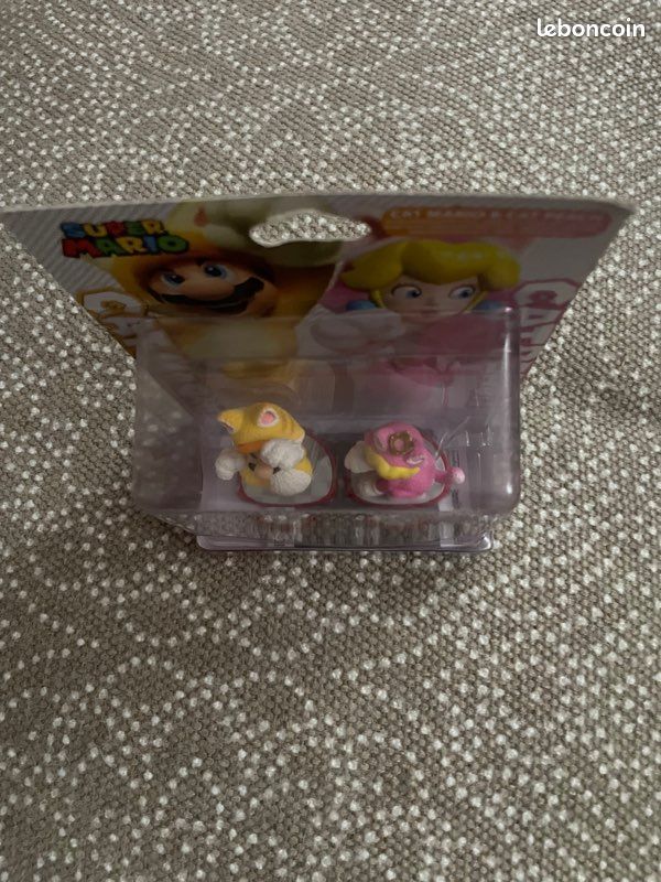 Pack 2 Nintendo Amiibo Mario Chat (Cat Mario) et Peach Chat (Cat Peach), sous blister [NEUVES] (image 6)