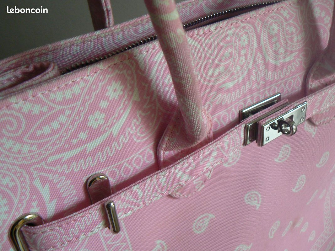 Sac à Anses En Silicone Moderne Rose - Avec Pochette Intérieure, Parfait Pour Le Quotidien