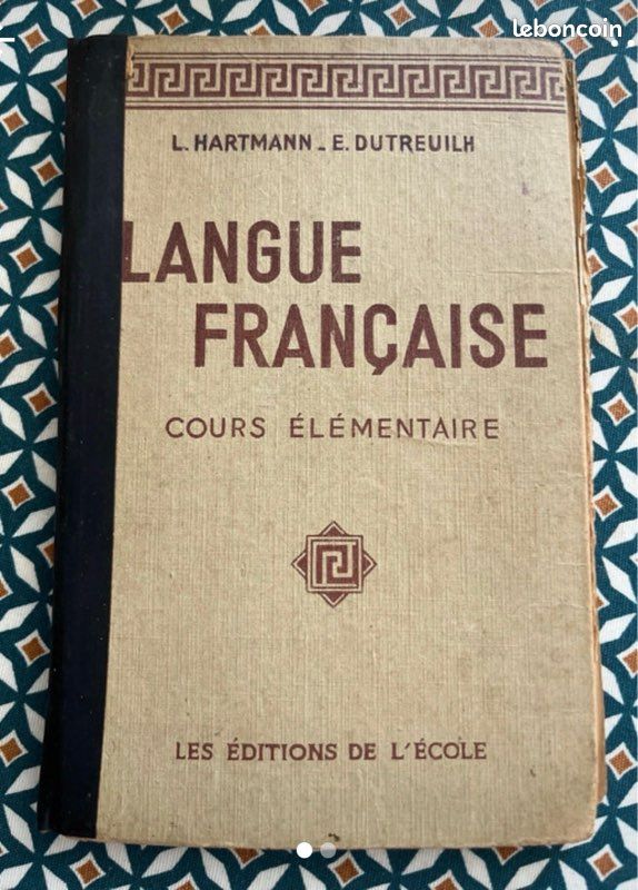 Langue française - ouvrage vintage 1958 (image 1)