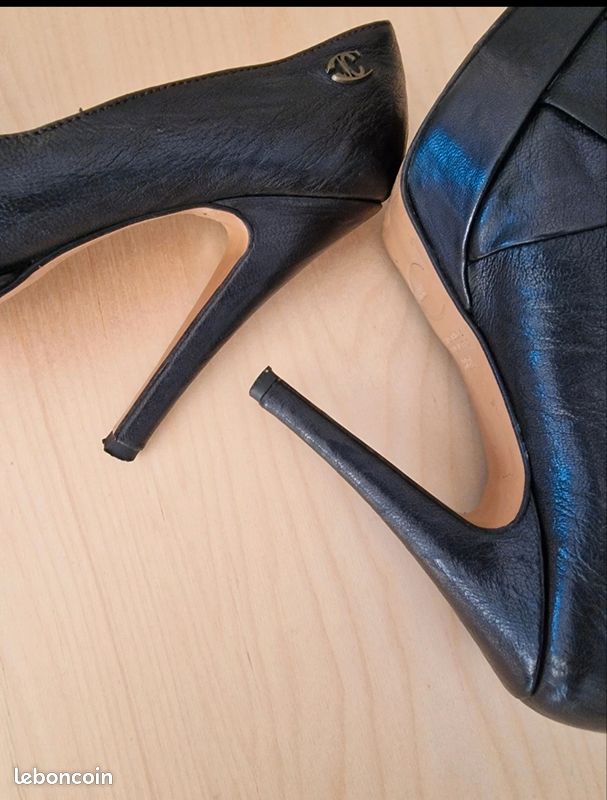 Escarpins Just Cavalli En Cuir Daim - Talon Haut 9.8 Cm - Taille US9/IT39 - Neuf Sans Boîte