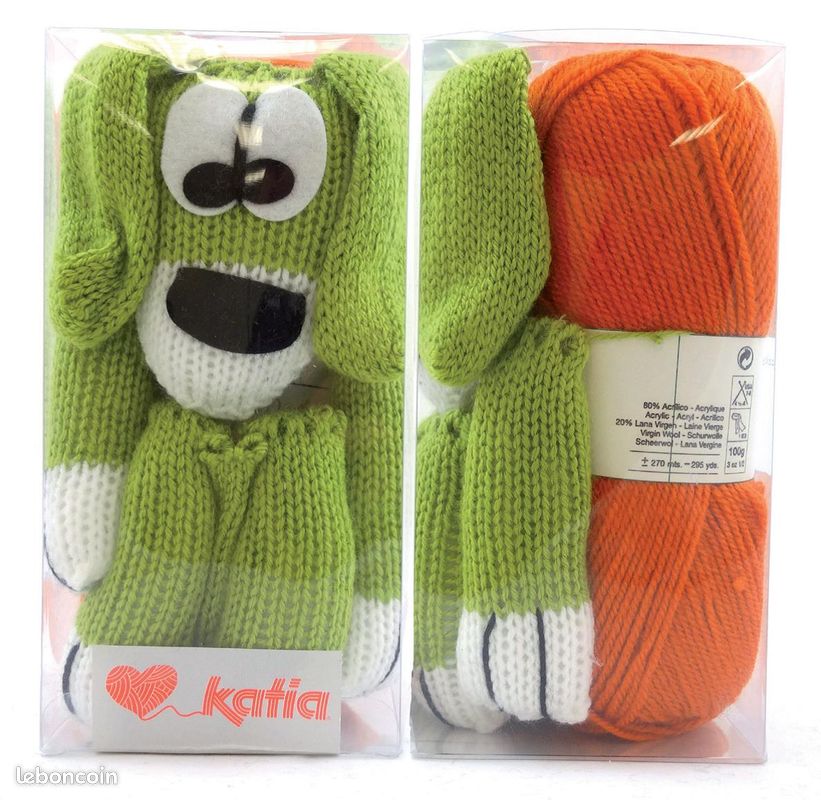 Kit à tricoter katia new dogs à petit prix neufs couleur 74 : plusieurs kits et couleurs disponibles (image 1)
