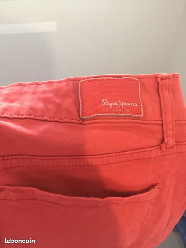 Vends jean pepe jean orange (image 1)