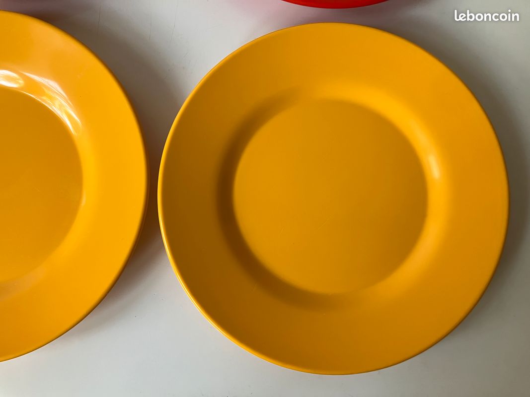 Rare série de 6 petites assiettes Rosti Mepal vintage (image 7)